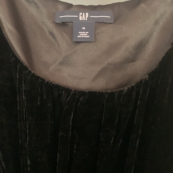 GAP Velvet Silk Dress with Sash Size 4 - Picture 2 of 8